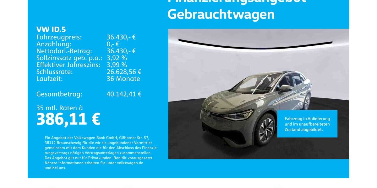 VW ID.5 24.501 km 36.430 &euro; Stuttgart-Wangen 70188