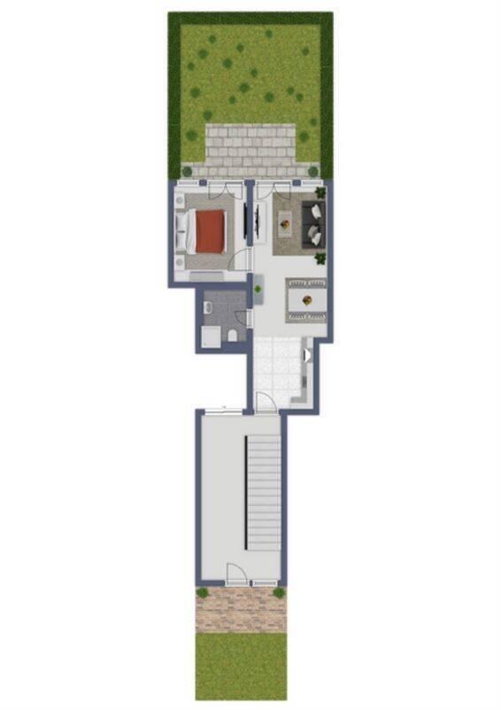 2 Zimmer Wohnung in ruhiger Lage mit viel Grün
