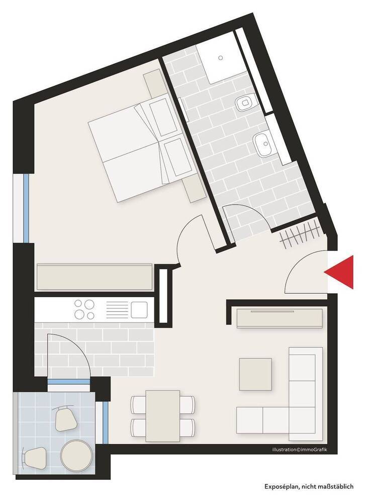 Erstbezug charmante 2-Zimmer Wohnung