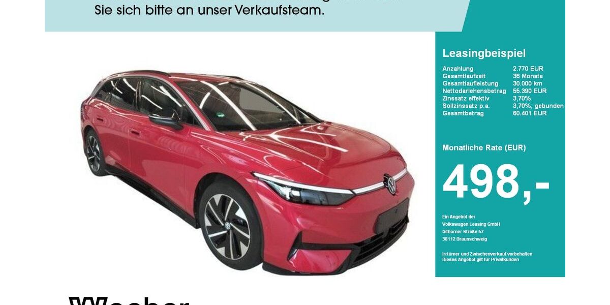VW ID.7 10.493 km 55.290 &euro; Calw 75365