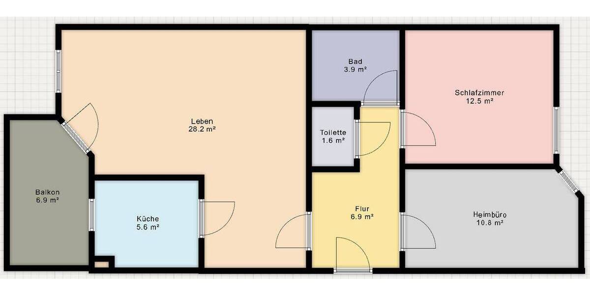 Etagenwohnung Stuttgart Weilimdorf - 3 Zimmer, 73 m&sup2;, 1.190&euro; | Angebot:26874108