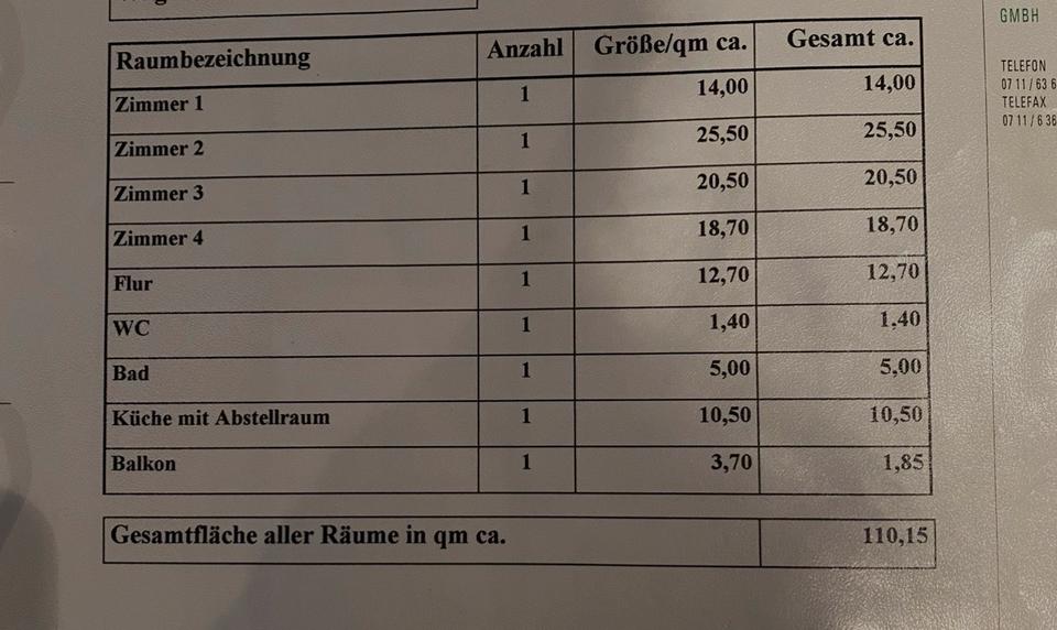 Erdgeschoßwohnung Stuttgart Lehen - 4 Zimmer, 110 m&sup2;, 790.000&euro; | Angebot:26921953