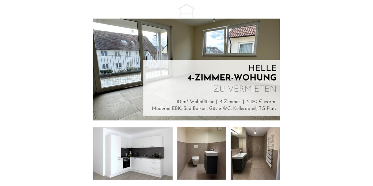 Etagenwohnung Esslingen am Neckar Pliensauvorstadt - 4 Zimmer, 102 m&sup2;, 1.770&euro; | Angebot:24782177