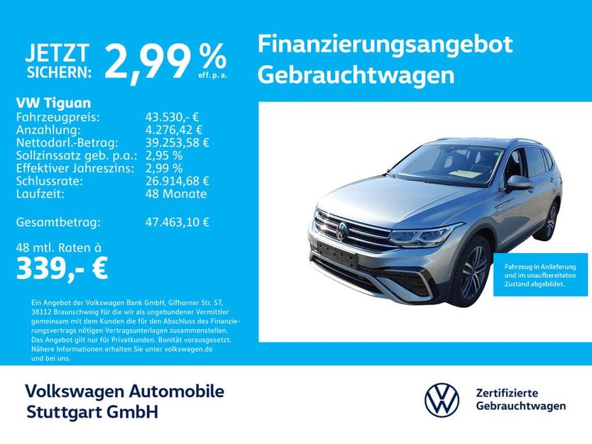 VW Tiguan 30.590 km 43.530 € Stuttgart-Feuerbach 70469