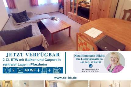 Wohnung Pforzheim Dillweißenstein - 2 Zimmer, 49 m&sup2;, 139.000&euro; | Angebot:24903247