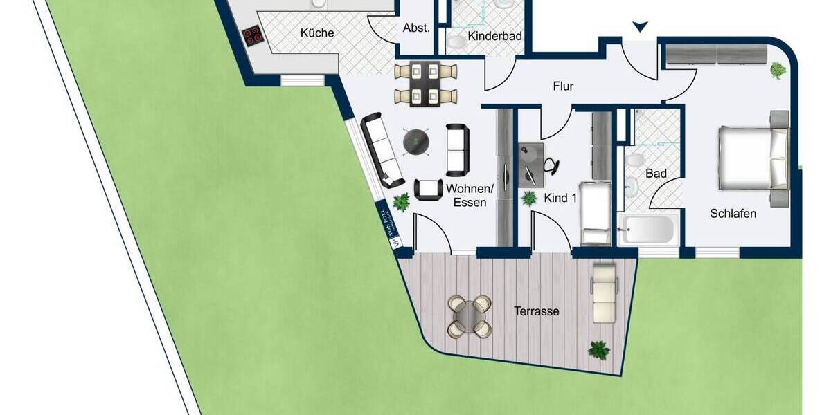 Etagenwohnung Bietigheim-Bissingen Bissingen - 3 Zimmer, 84 m&sup2;, 547.500&euro; | Angebot:20958848