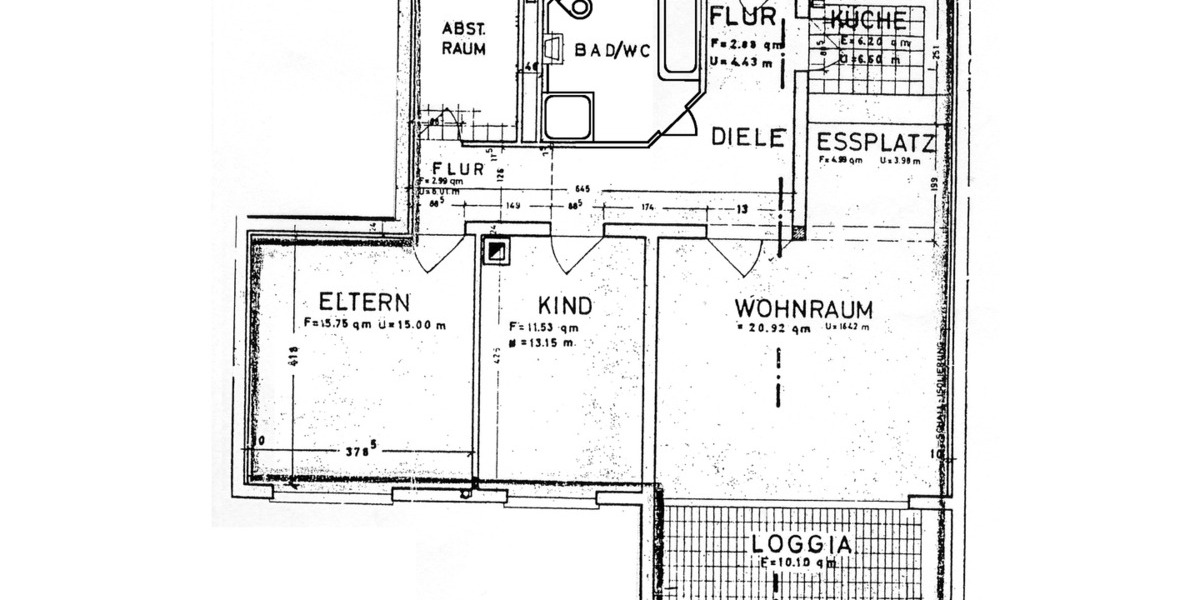Etagenwohnung Leinfelden-Echterdingen Echterdingen - 3 Zimmer, 84 m&sup2;, 1.250&euro; | Angebot:24772665