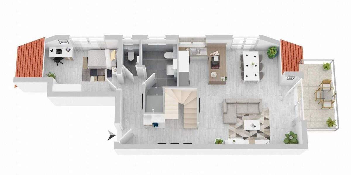 Etagenwohnung Rottenburg Ergenzingen - 4 Zimmer, 103 m&sup2;, 486.000&euro; | Angebot:24637207