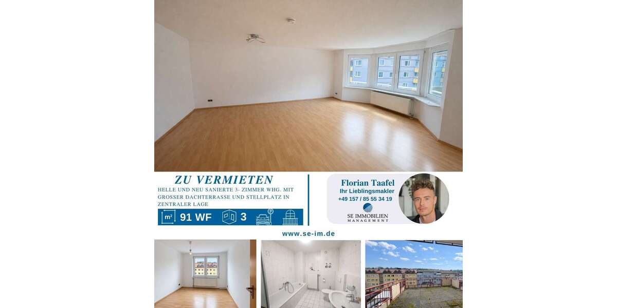 Etagenwohnung Pforzheim - 3 Zimmer, 91 m&sup2;, 850&euro; | Angebot:26835479