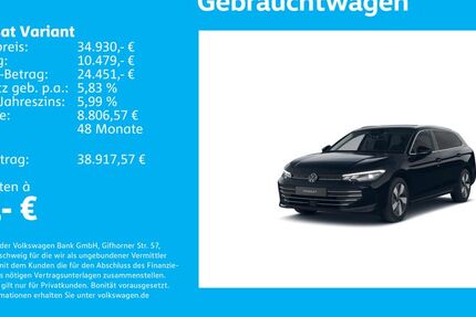 VW Passat Variant 13.461 km 34.930 &euro; Stuttgart-Feuerbach 70469