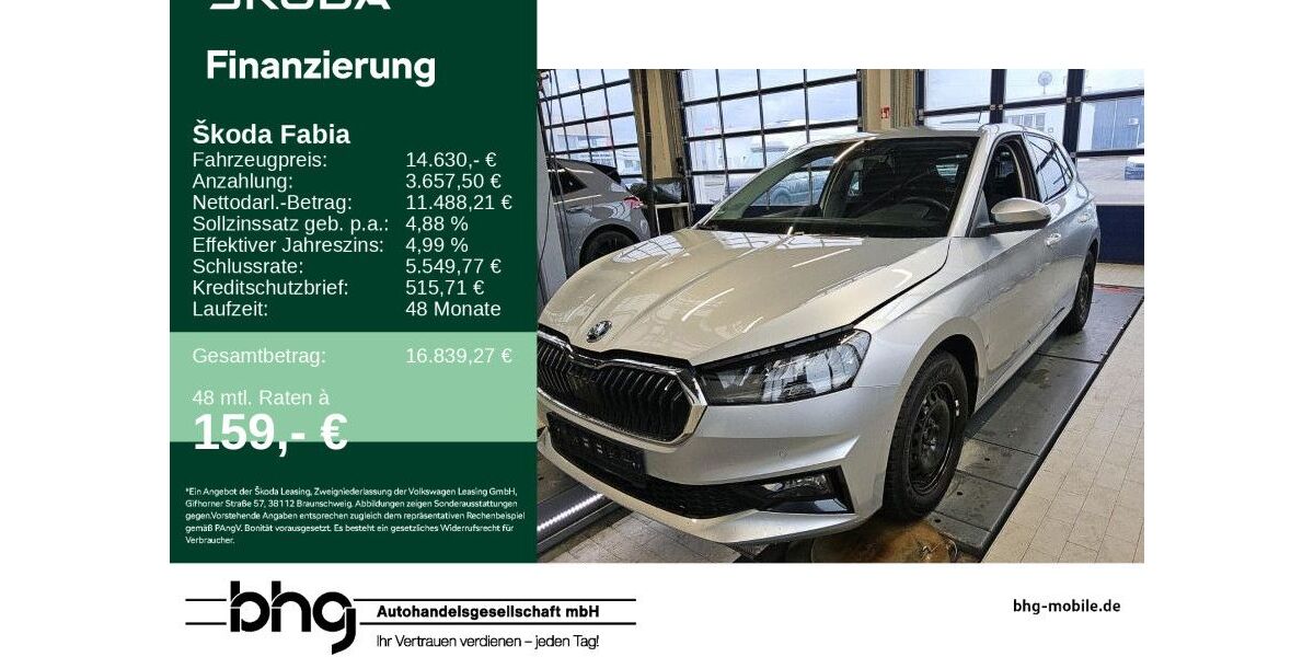 Skoda Fabia 43.876 km 14.630 € Tübingen 72072