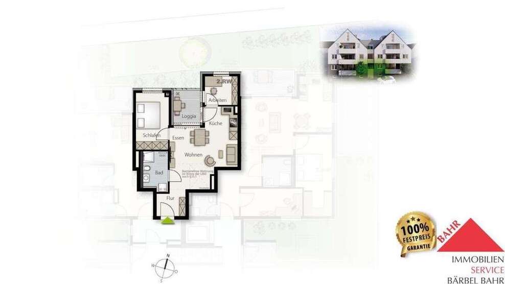 Wohnung zum Kaufen in Weil im Schönbuch 299.000 € 50 m²