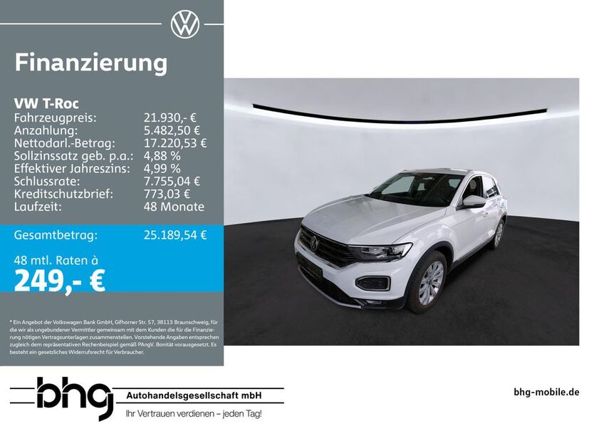 VW T-Roc 61.361 km 21.930 € Metzingen 72555