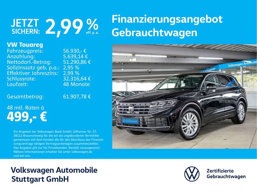 VW Touareg 31.420 km 56.930 € Stuttgart-Wangen 70188