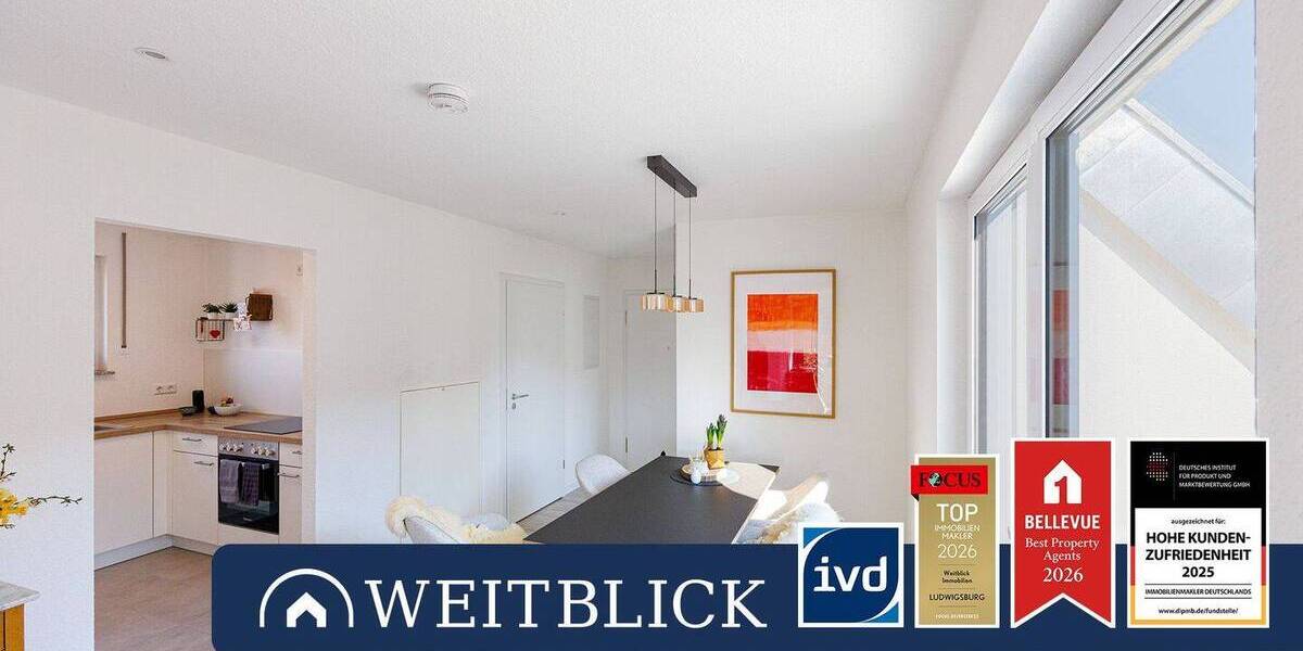 Etagenwohnung Eberdingen Nussdorf - 3 Zimmer, 61 m&sup2;, 285.000&euro; | Angebot:26205509