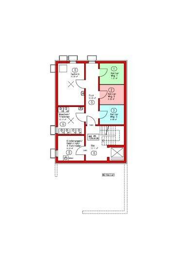 Etagenwohnung Rottenburg am Neckar Kiebingen - 3 Zimmer, 113 m&sup2;, 595.000&euro; | Angebot:25779758