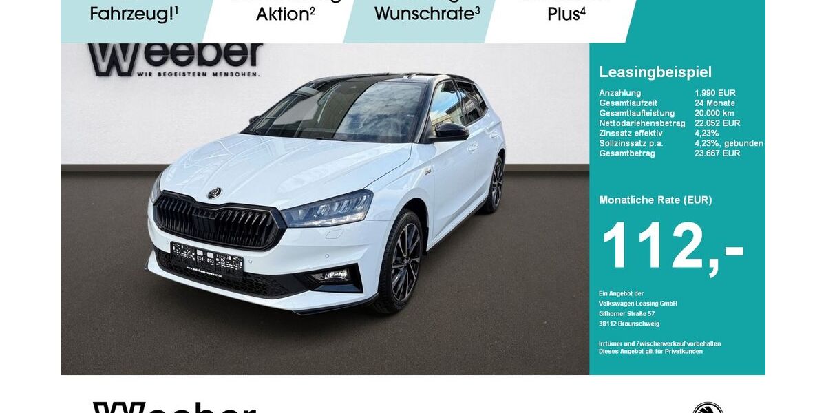 Skoda Fabia 4.999 km 23.970 &euro; Weil der Stadt 71263