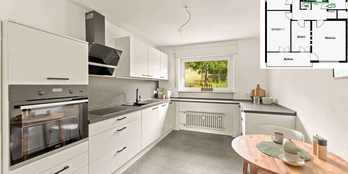 Etagenwohnung Esslingen Oberesslingen - 4 Zimmer, 102 m&sup2;, 349.000&euro; | Angebot:26996949