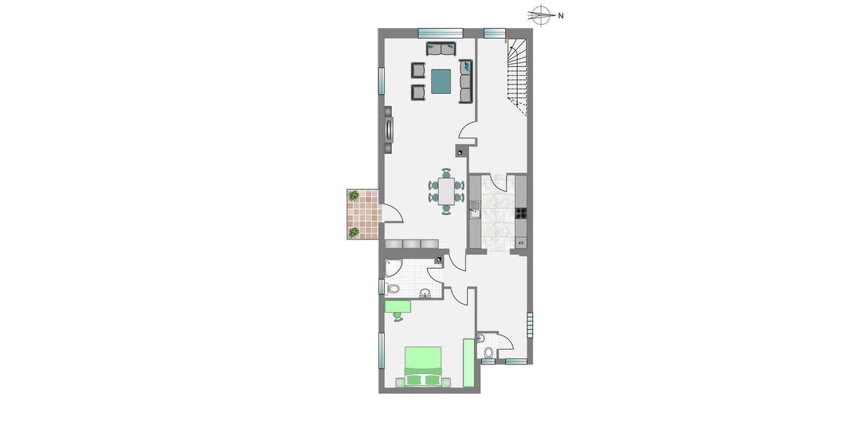 Doppelhaushälfte Ostfildern Ruit - 5 Zimmer, 126 m&sup2;, 550.000&euro; | Angebot:24636854