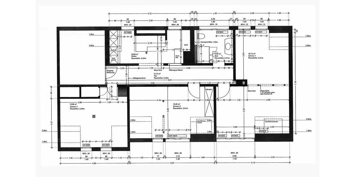 Etagenwohnung Stuttgart Stuttgart-Süd - 3 Zimmer, 90 m&sup2;, 1.570&euro; | Angebot:23845534