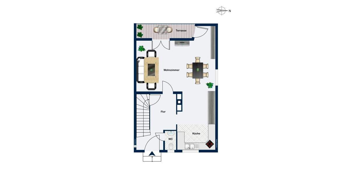 Reihenendhaus Stuttgart Bergheim - 5 Zimmer, 126 m&sup2;, 578.000&euro; | Angebot:24437335