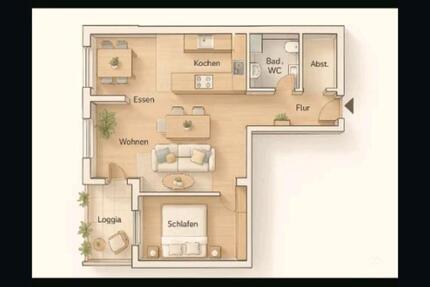 Wohnung Ludwigsburg Eglosheim - 2.5 Zimmer, 57 m&sup2;, 180.000&euro; | Angebot:24836035