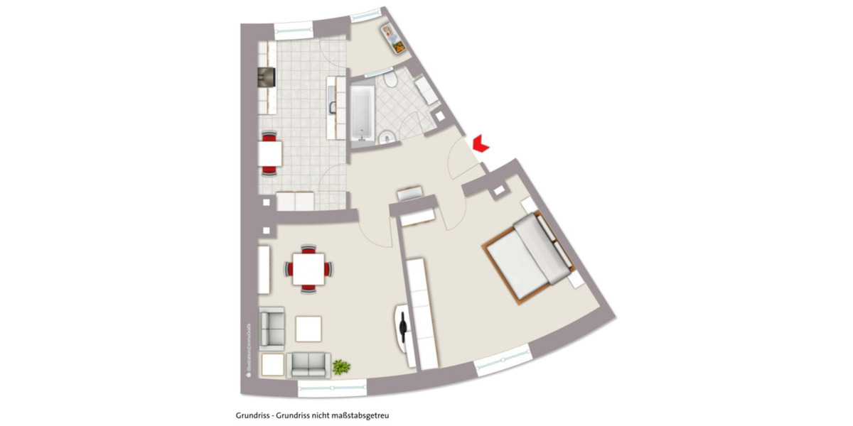 Hochparterre Pforzheim Dillweißenstein - 2 Zimmer, 60 m&sup2;, 600&euro; | Angebot:24842586