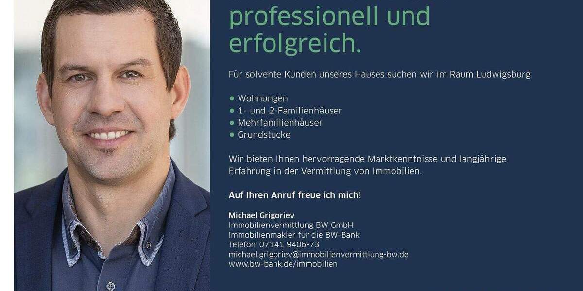 Etagenwohnung Ludwigsburg Neckarweihingen - 1 Zimmer, 44 m&sup2;, 154.000&euro; | Angebot:25679820