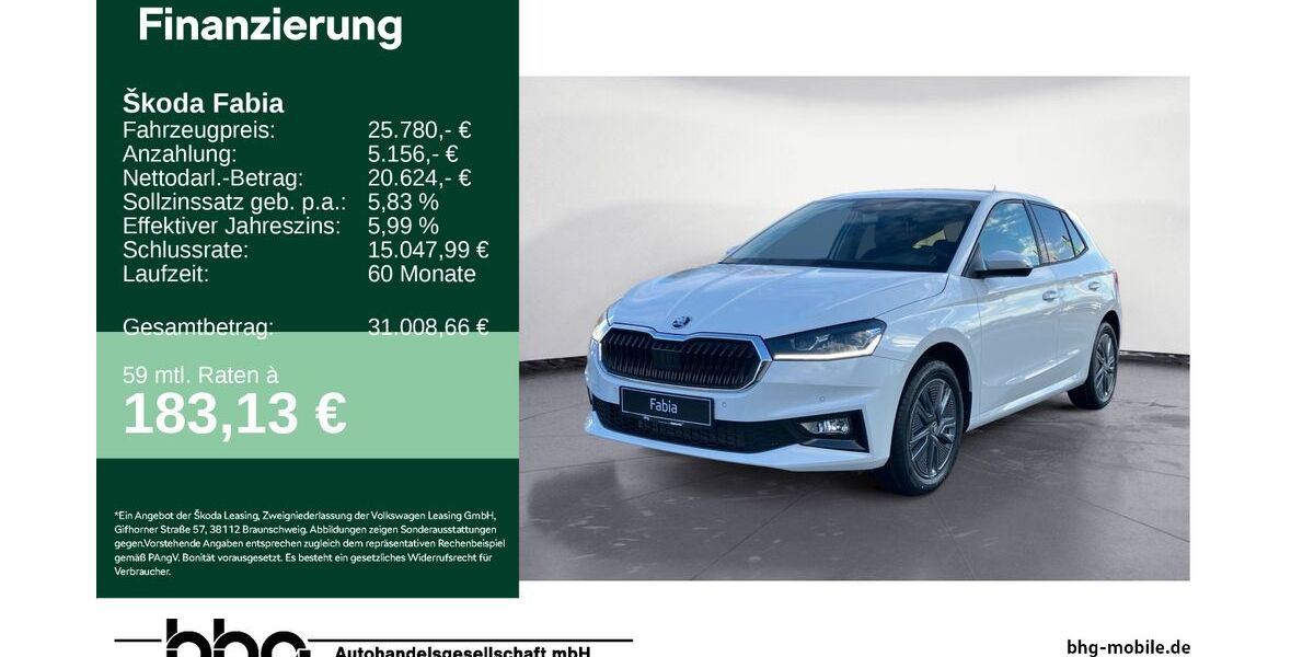 Skoda Fabia 5.459 km 25.780 &euro; Tübingen 72072