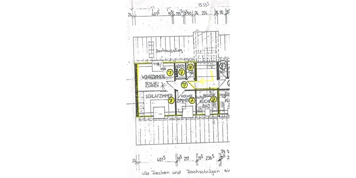 Dachgeschoßwohnung Stuttgart Feuerbach - 2.5 Zimmer, 35 m&sup2;, 161.000&euro; | Angebot:27111038
