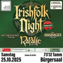 Irish Folk Night mit Rapalje, The Sandsacks und An Spirod