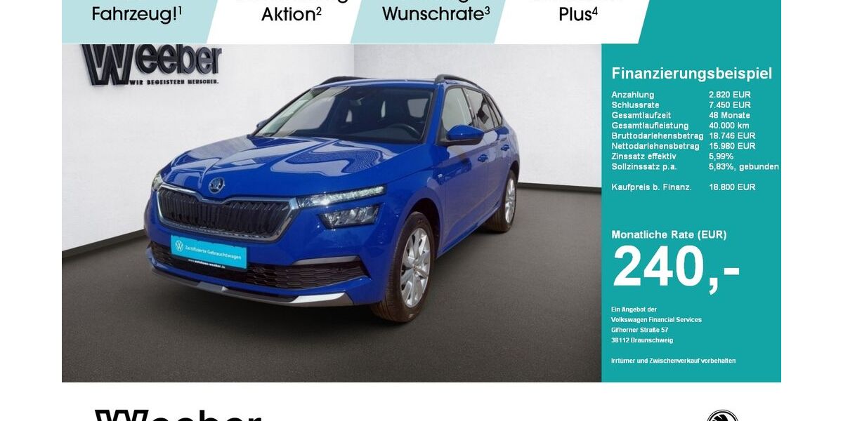 Skoda Kamiq 38.921 km 18.799 &euro; Herrenberg 71083