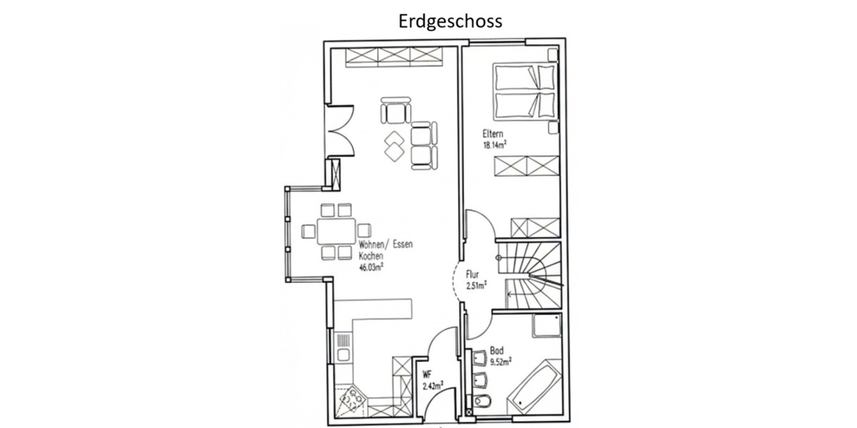 Doppelhaushälfte Tamm - 4.5 Zimmer, 146 m&sup2;, 2.400&euro; | Angebot:24690524