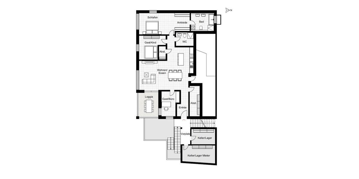 Etagenwohnung Mühlacker - 4 Zimmer, 123 m&sup2;, 1.600&euro; | Angebot:24664890