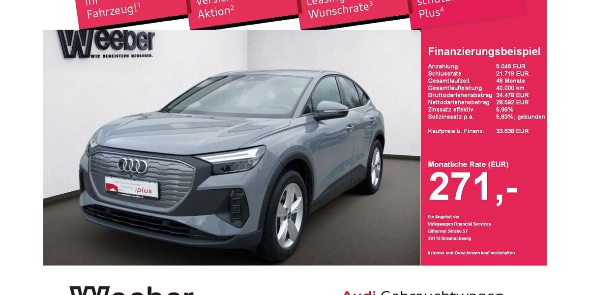 Audi Q4 e-tron 21.352 km 33.528 &euro; Herrenberg 71083