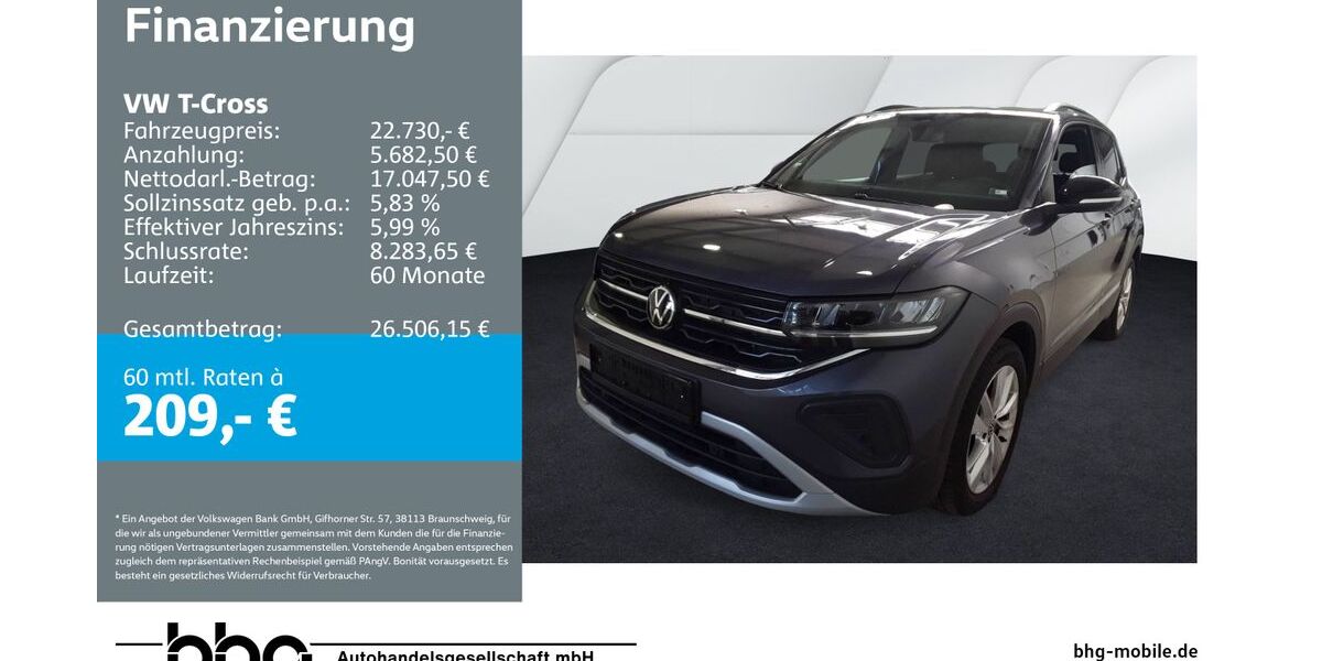 VW T-Cross 19.758 km 22.730 &euro; Metzingen 72555