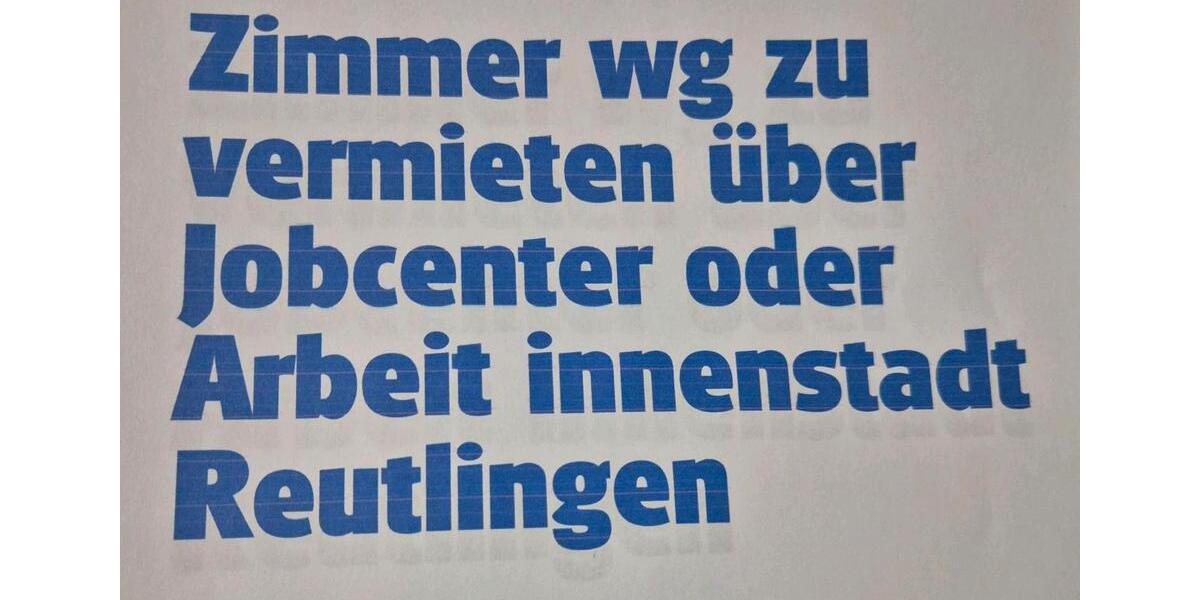 Etagenwohnung Reutlingen - 1 Zimmer, 15 m&sup2;, 480&euro; | Angebot:24873273
