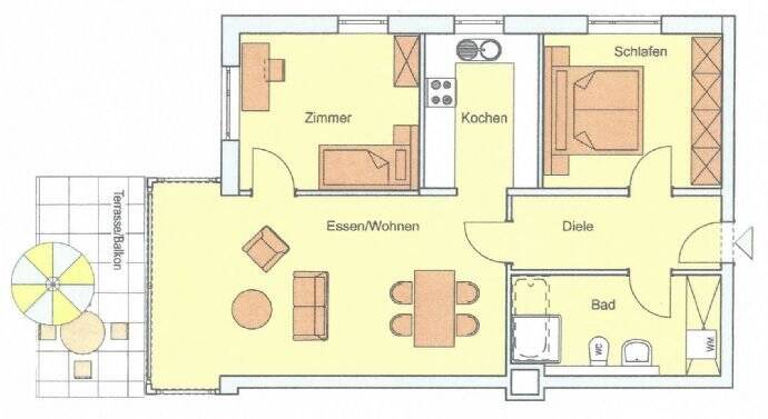 Etagenwohnung Pforzheim Eutingen - 3 Zimmer, 77 m&sup2;, 890&euro; | Angebot:25908873