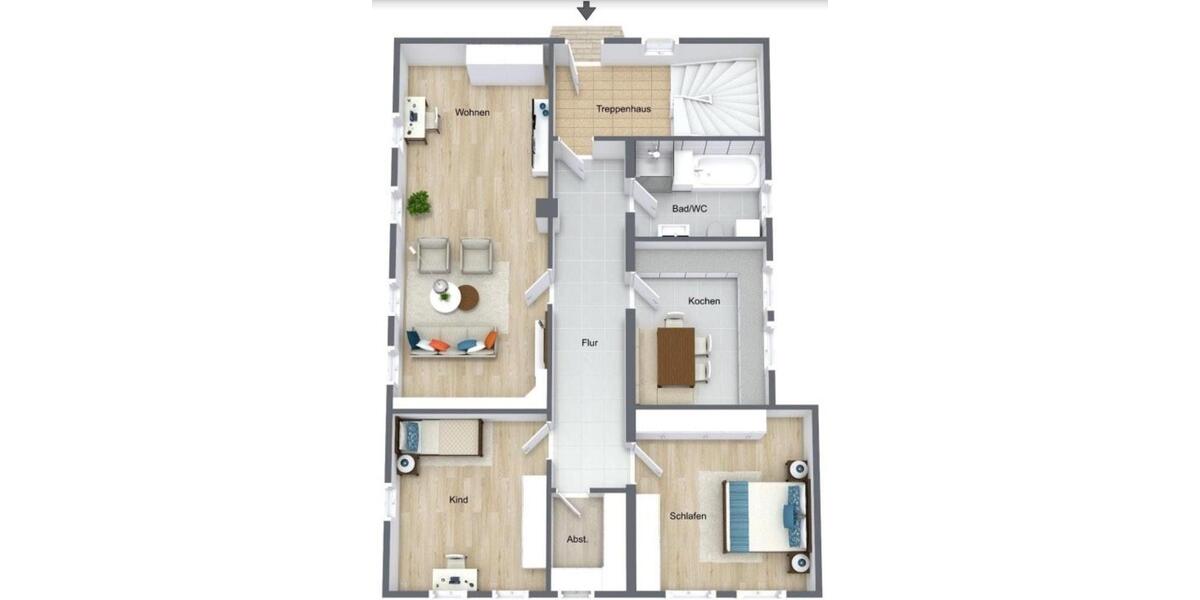 Erdgeschoßwohnung Wildberg - 3 Zimmer, 94 m&sup2;, 915&euro; | Angebot:25477862