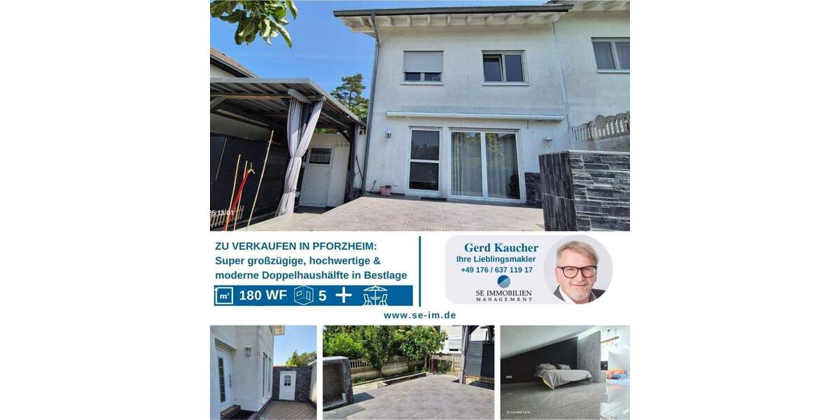 Doppelhaushälfte Pforzheim Nordweststadt - 5 Zimmer, 161 m&sup2;, 499.000&euro; | Angebot:25748637