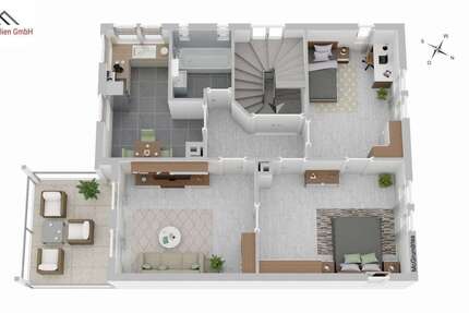 Wohnung Mettingen Mettingen - 3 Zimmer, 66 m&sup2;, 265.000&euro; | Angebot:21639640