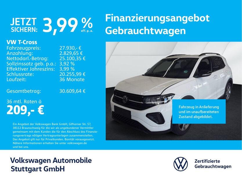 VW T-Cross 24.447 km 27.930 € Stuttgart-Feuerbach 70469