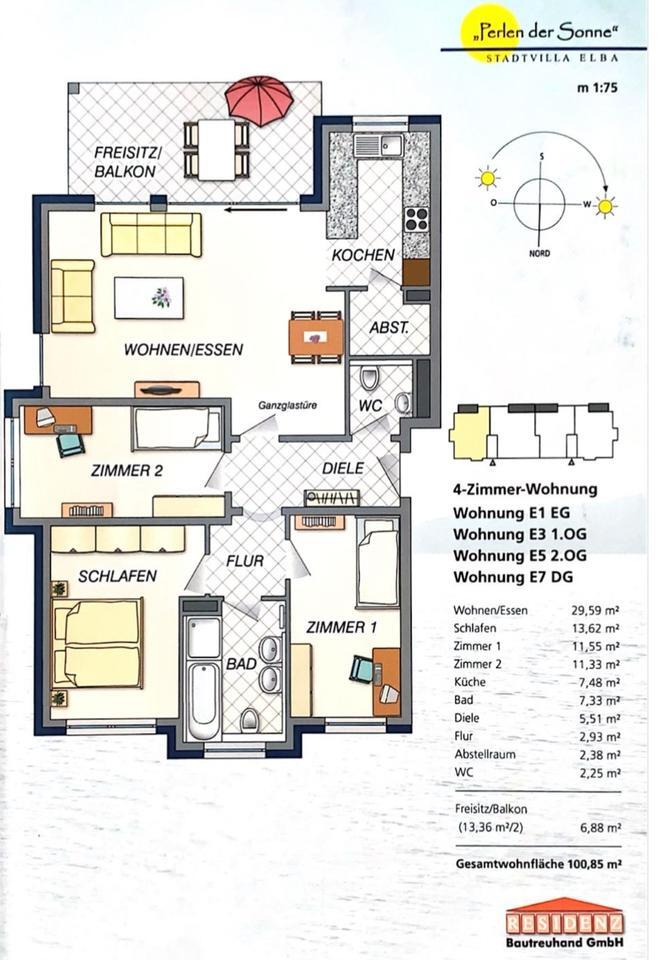 PRIVAT 4,5-Zimmer EG Wohnung mit Garten in Pattonville