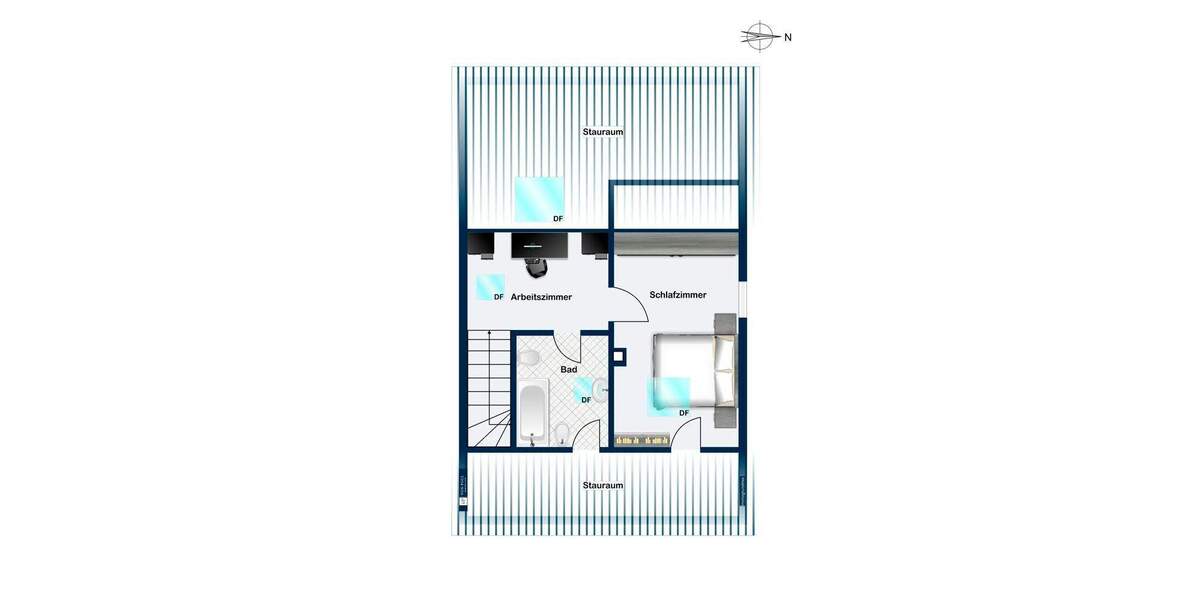 Reihenendhaus Stuttgart Bergheim - 5 Zimmer, 126 m&sup2;, 578.000&euro; | Angebot:25690123