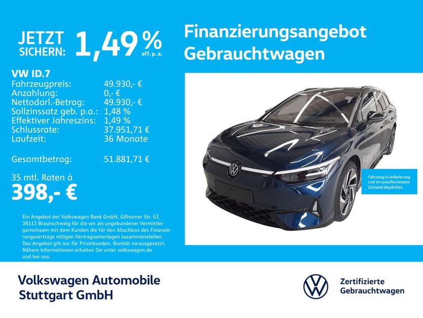 VW ID.7 14.358 km 49.730 € Stuttgart-Wangen 70188