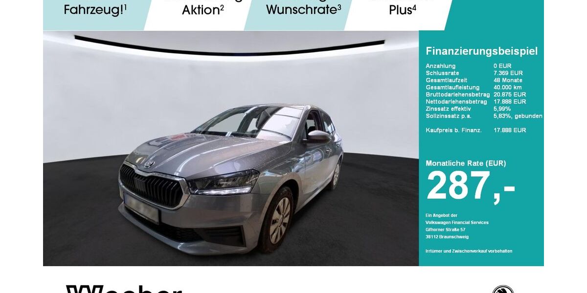 Skoda Fabia 15.537 km 17.888 &euro; Weil der Stadt 71263