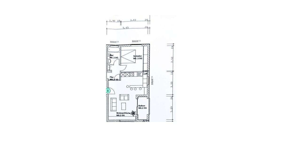 Etagenwohnung Asperg - 2 Zimmer, 51 m&sup2;, 227.500&euro; | Angebot:24763535
