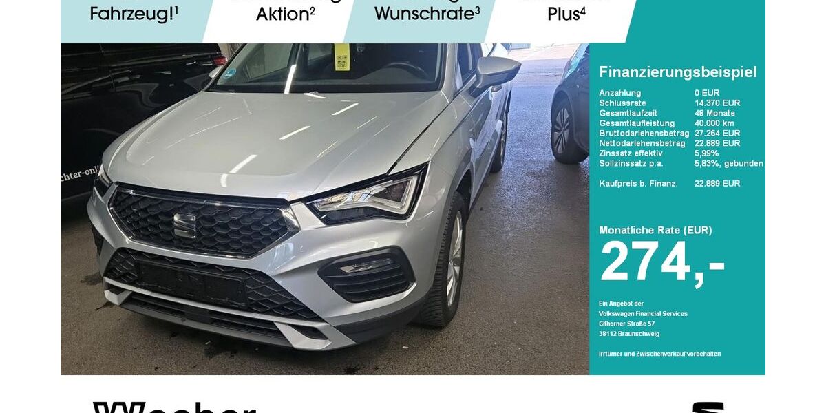 Seat Ateca 33.067 km 22.589 &euro; Herrenberg 71083