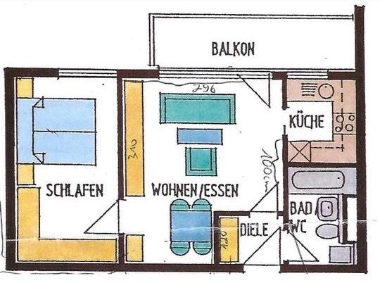 Etagenwohnung Weil der Stadt - 2 Zimmer, 42 m&sup2;, 165.000&euro; | Angebot:24806034