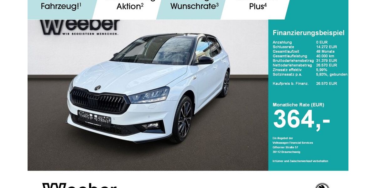 Skoda Fabia 4.499 km 25.670 &euro; Weil der Stadt 71263